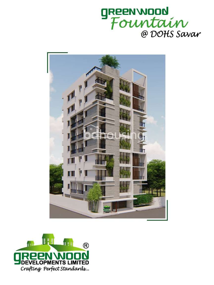 GREENWOOD Fountain, Apartment/Flats at Savar