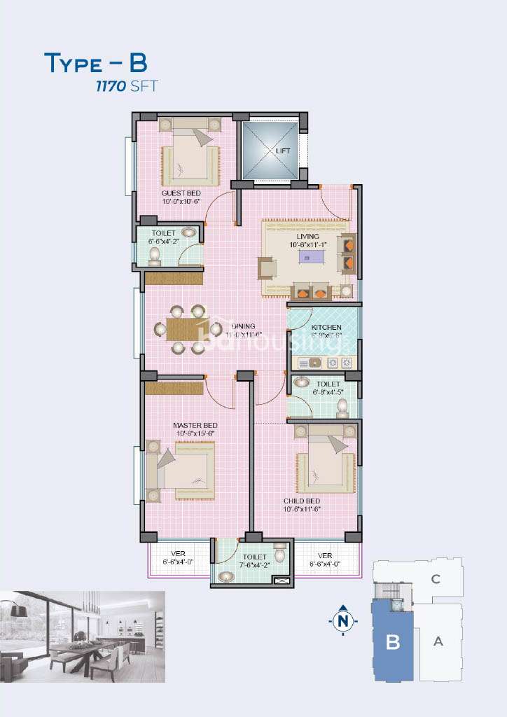 bddl Al Kaif Dakhin Bari, Apartment/Flats at Adabor