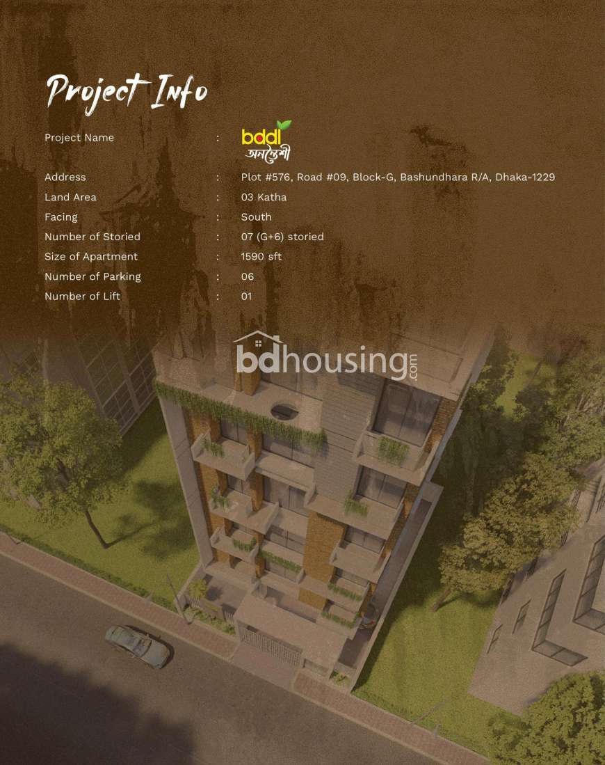 bddl অনন্তৈশী, Apartment/Flats at Bashundhara R/A