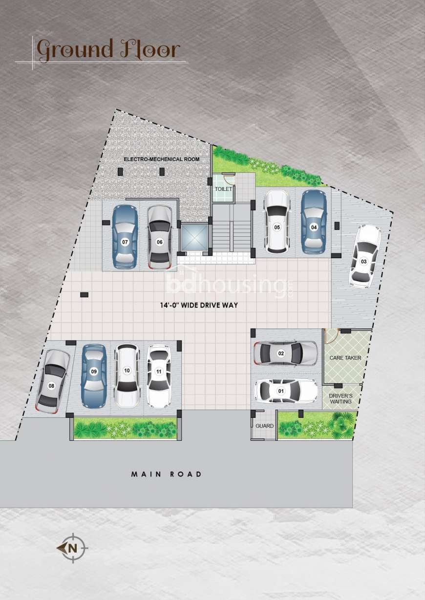 bddl Shariya Garden, Apartment/Flats at Malibag