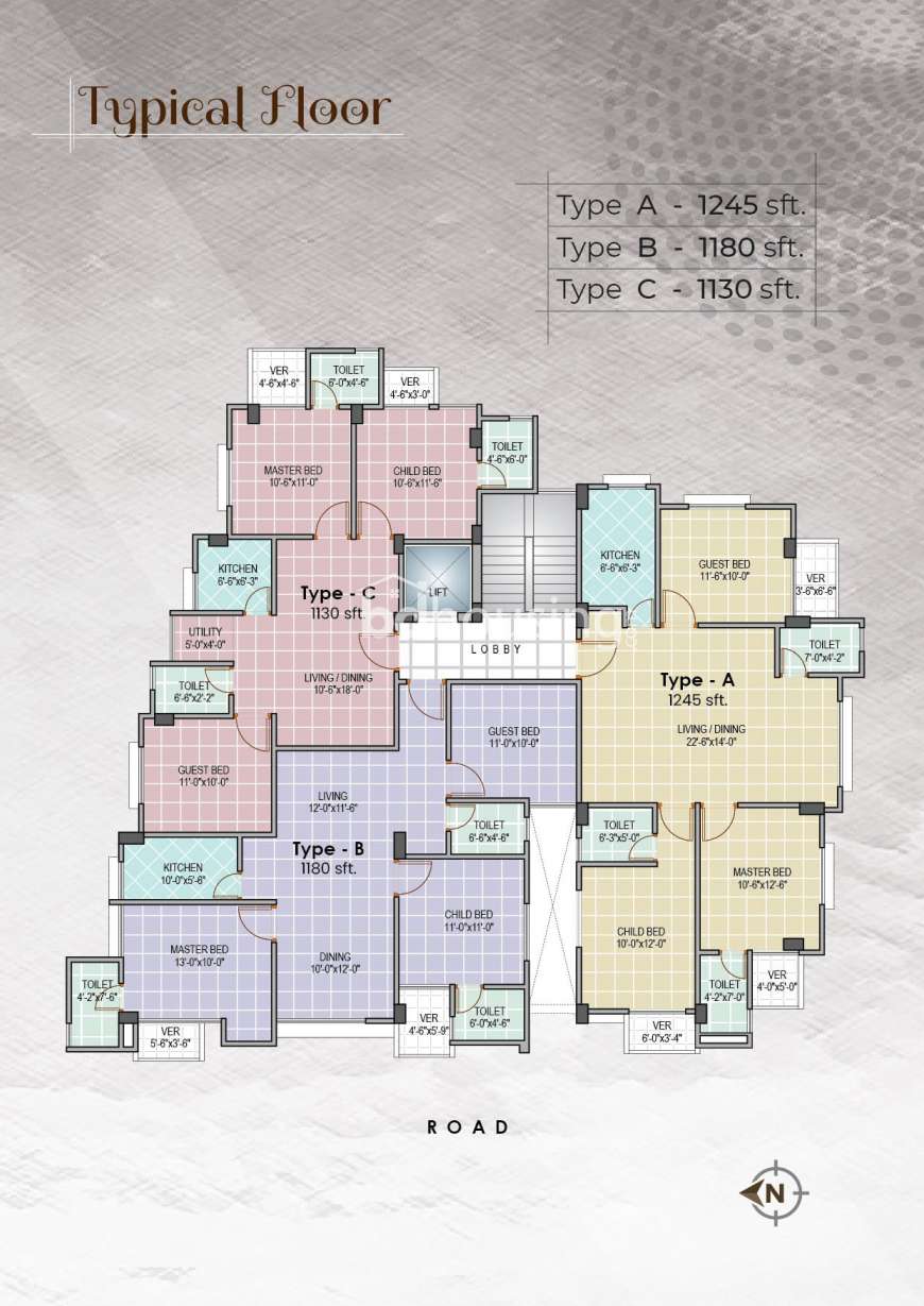 bddl Shariya Garden, Apartment/Flats at Malibag