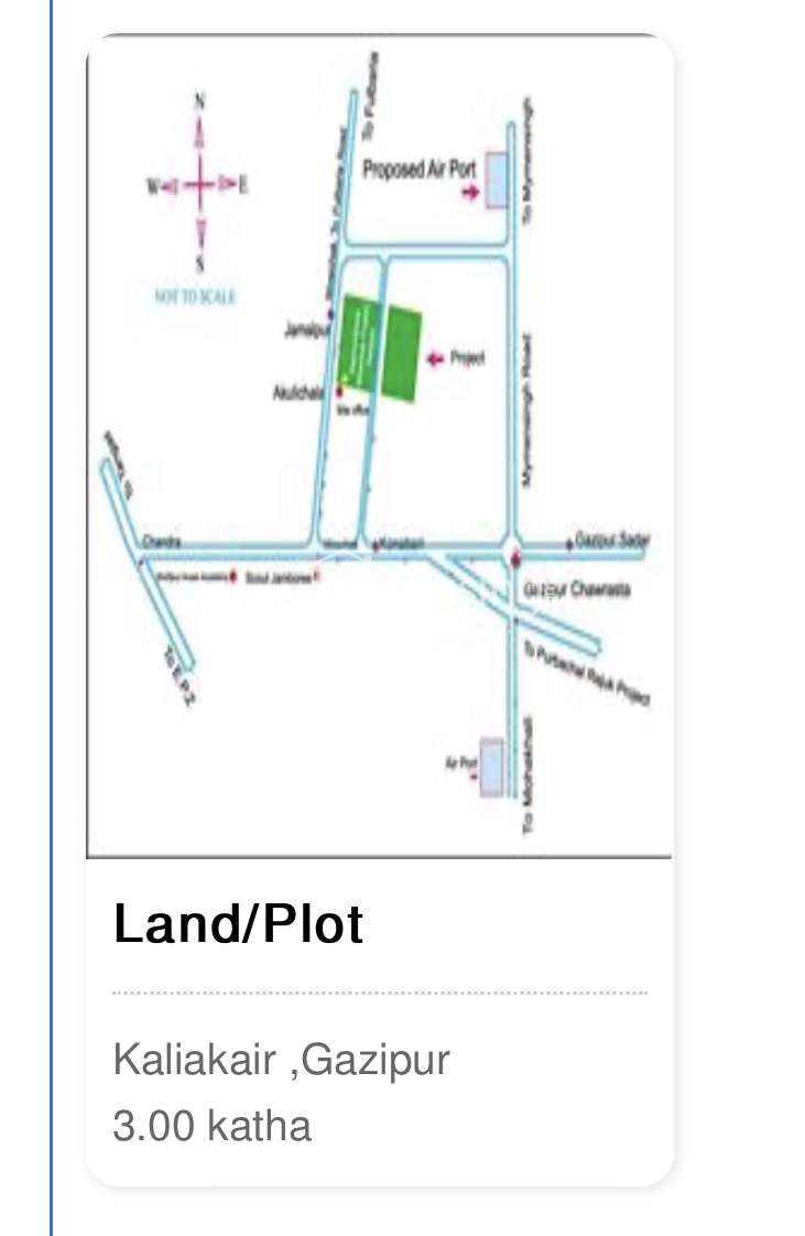 Bashundhara Mouchak Project -  1Corner Plot , Residential Plot at Konabari