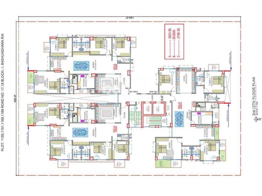 JAPASTY ZABEL OZORA, Apartment/Flats at Bashundhara R/A