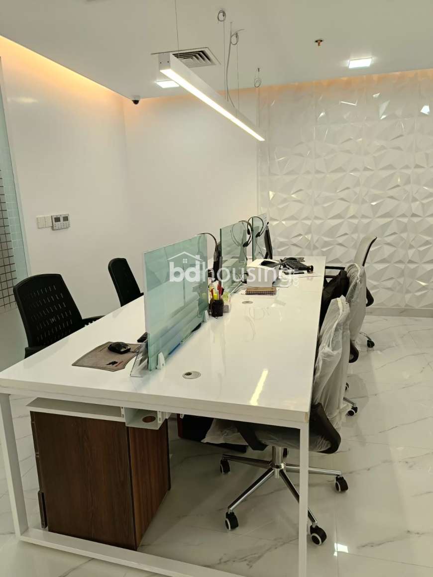 FURNISHED SHARED OFFICE SPACE FOR RENT + COWORKING OFFICE SPACE, Office Space at Bashundhara R/A