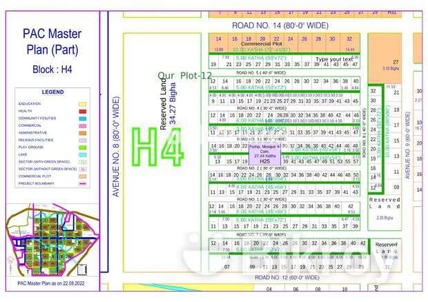 Purbachal American City Block-H, Residential Plot at Purbachal