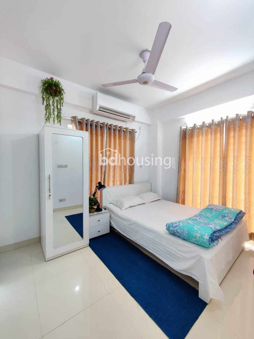 Rent A Two-Bedroom Apartment With Complete Furnishings, Apartment/Flats at Bashundhara R/A