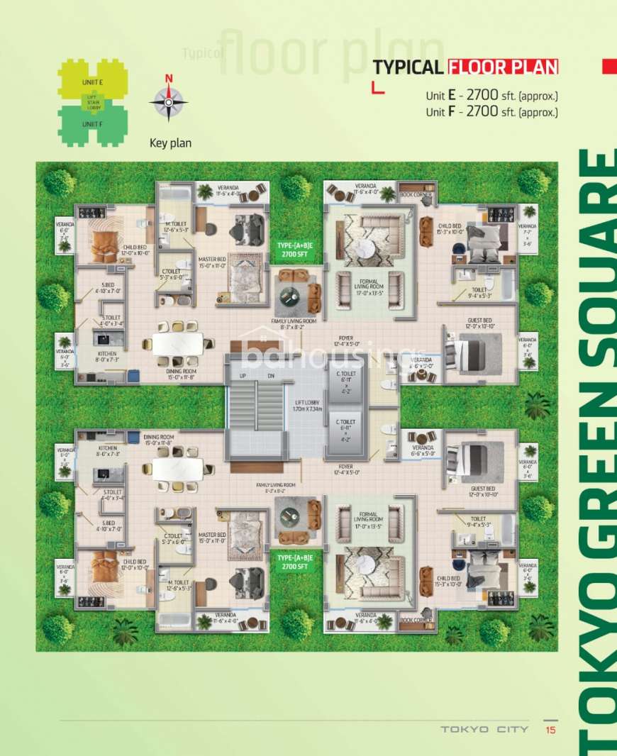 1350 sft Luxury Apartment @ Uttara  , Office Space at Uttara