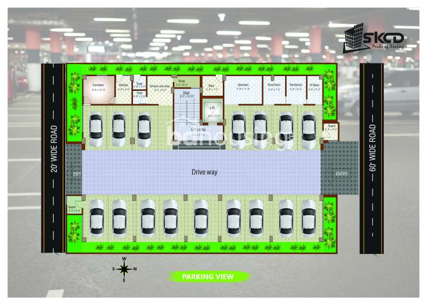 Plot No-7&10,2569&2462 sft flat of Sena Kalyan at Sarkarbari Mirpur DOHS, Apartment/Flats at Mirpur DOHS