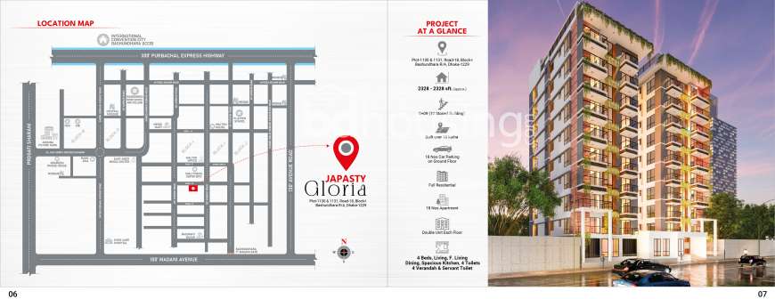 JAPASTY GLORIA, Apartment/Flats at Bashundhara R/A