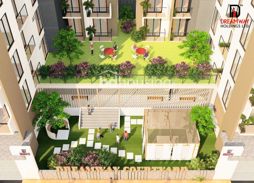 Dreamway Courtyard, Land Sharing Flat at Bashundhara R/A