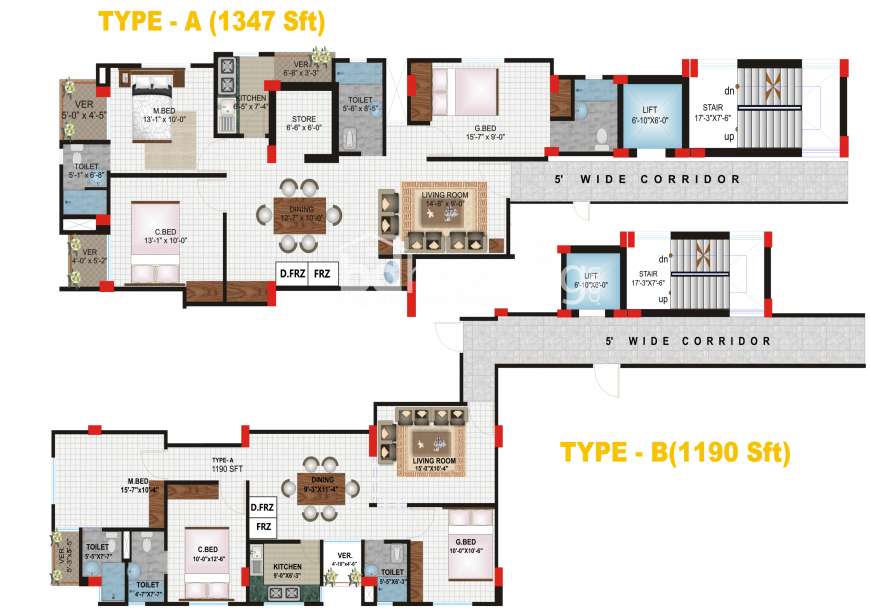 Shamsuddin Complex, Apartment/Flats at Kazipara