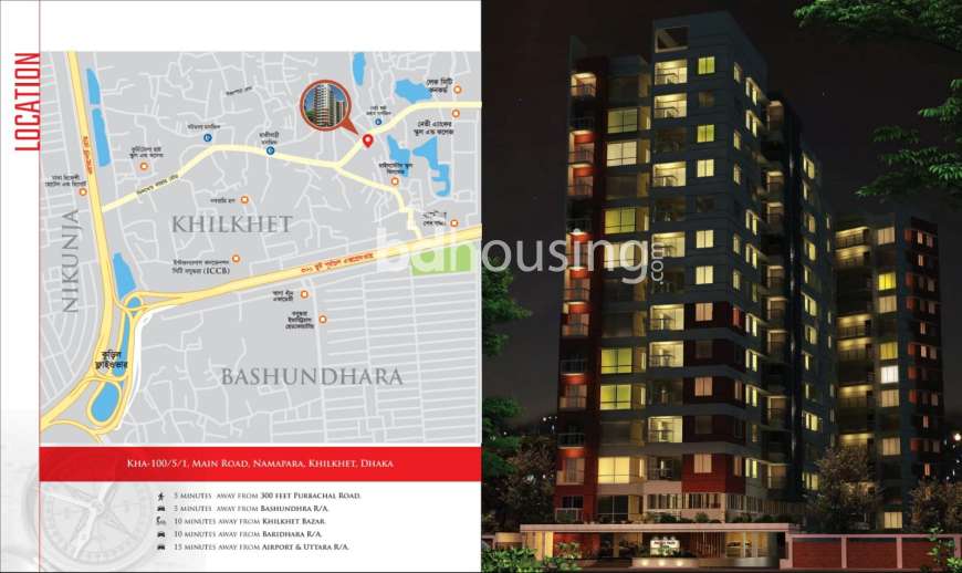 Khilkhet Semi Condominium, Apartment/Flats at Khilkhet