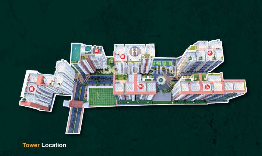 Banasree Garden City, Land Sharing Flat at Banasree