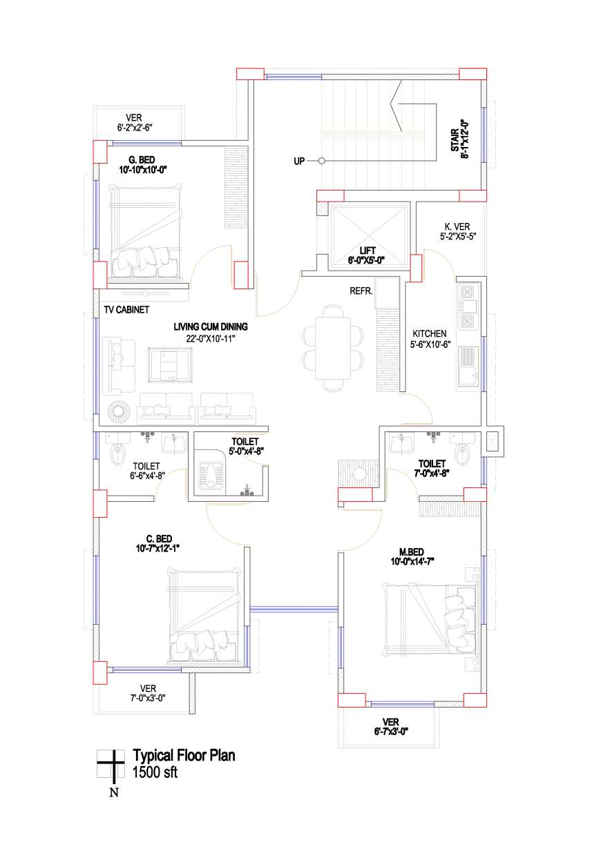 Arman Saidur Villa, Apartment/Flats at Uttara