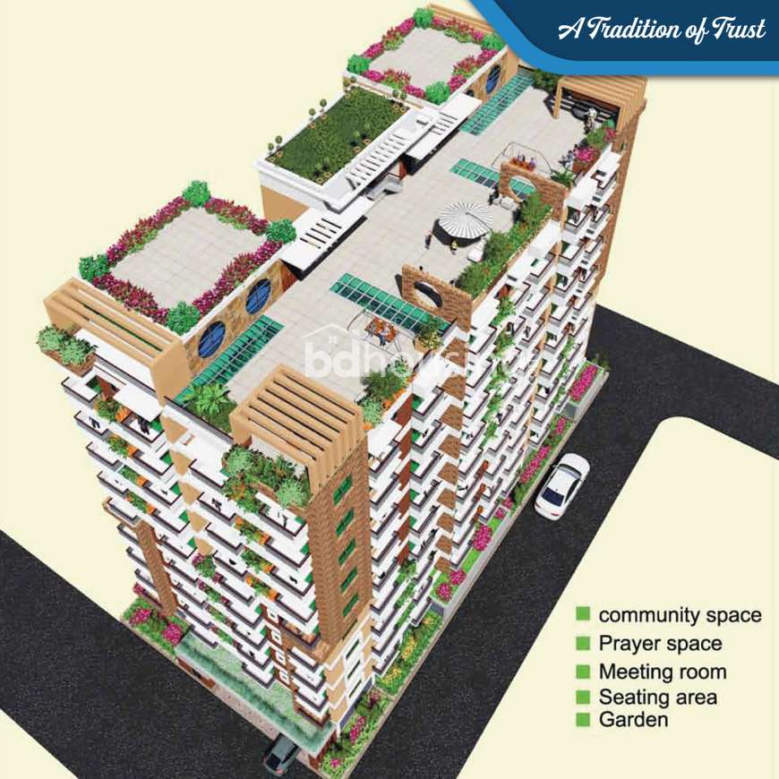 Moitry Nibash, Apartment/Flats at Bashundhara R/A