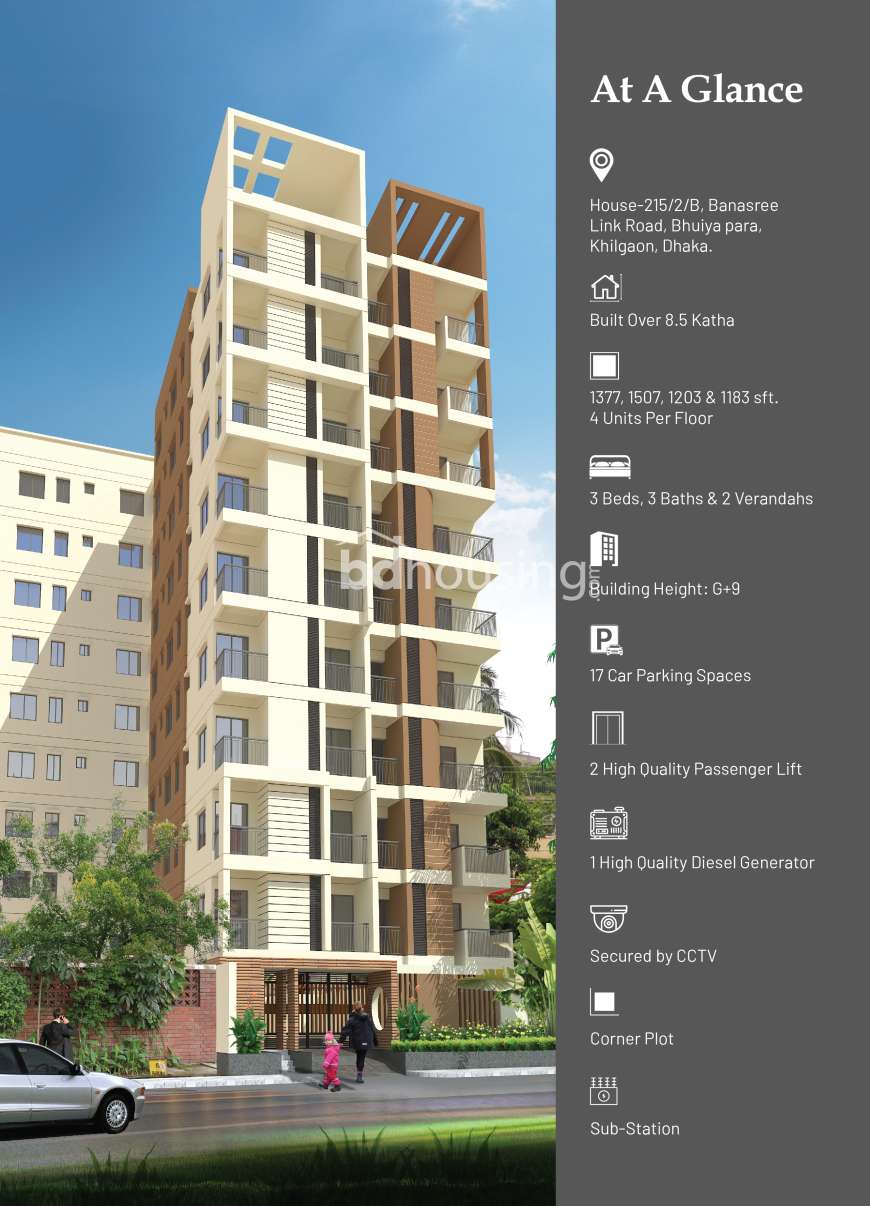 Scion Swapno Neer, Apartment/Flats at Banasree