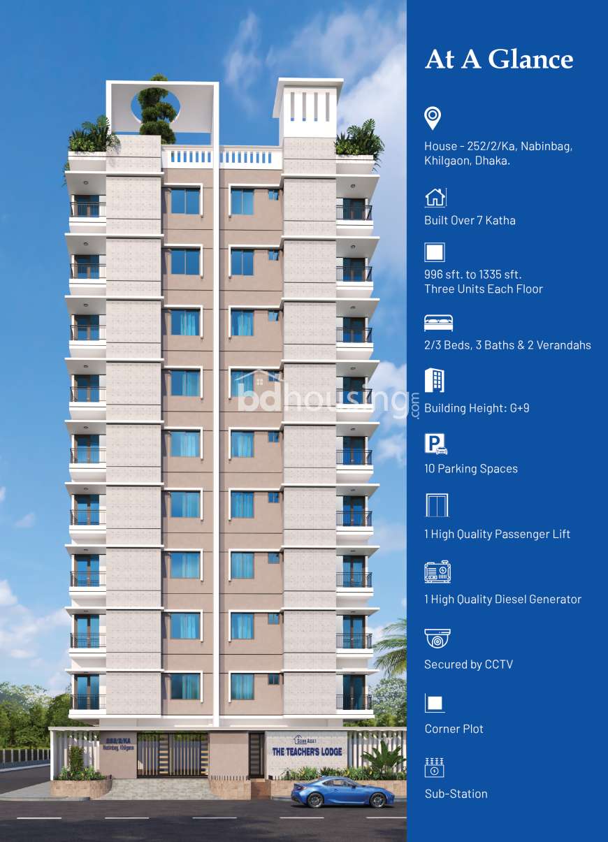 The Teacher's Lodge, Apartment/Flats at Khilgaon