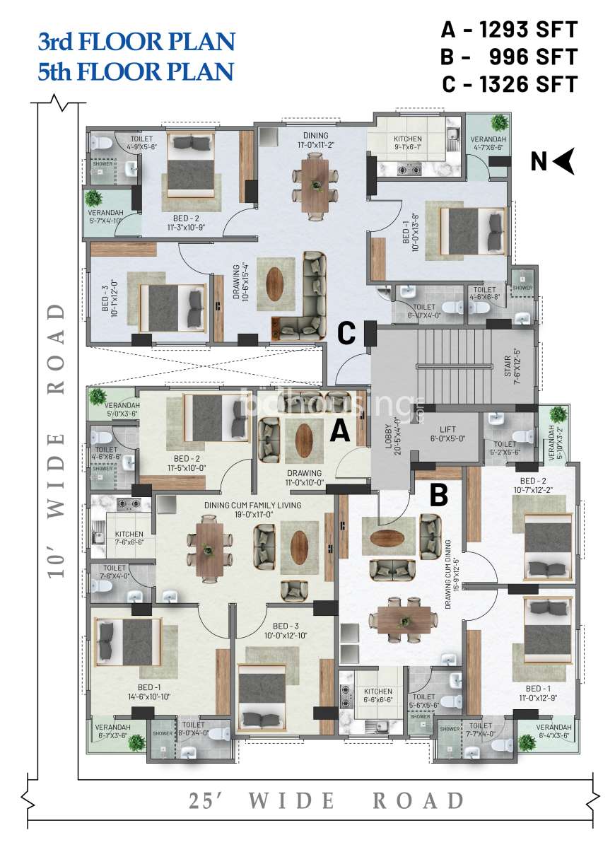 The Teacher's Lodge, Apartment/Flats at Khilgaon