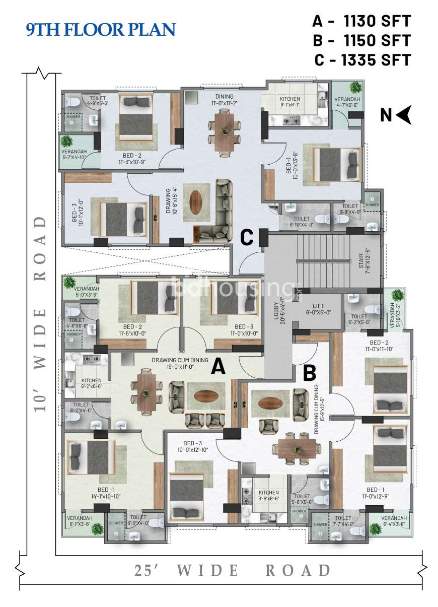 The Teacher's Lodge, Apartment/Flats at Khilgaon