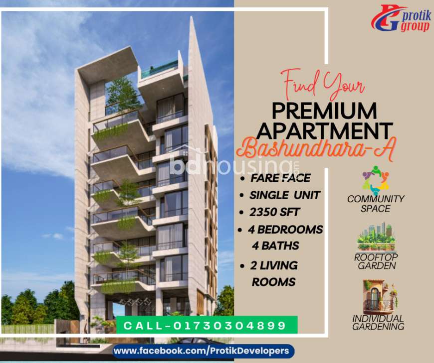 Protik Lotus , Apartment/Flats at Bashundhara R/A