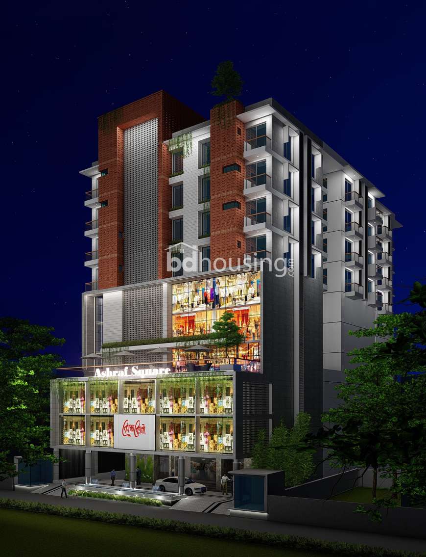 Ashraf Square, Showroom/Shop/Restaurant at Dakshin khan