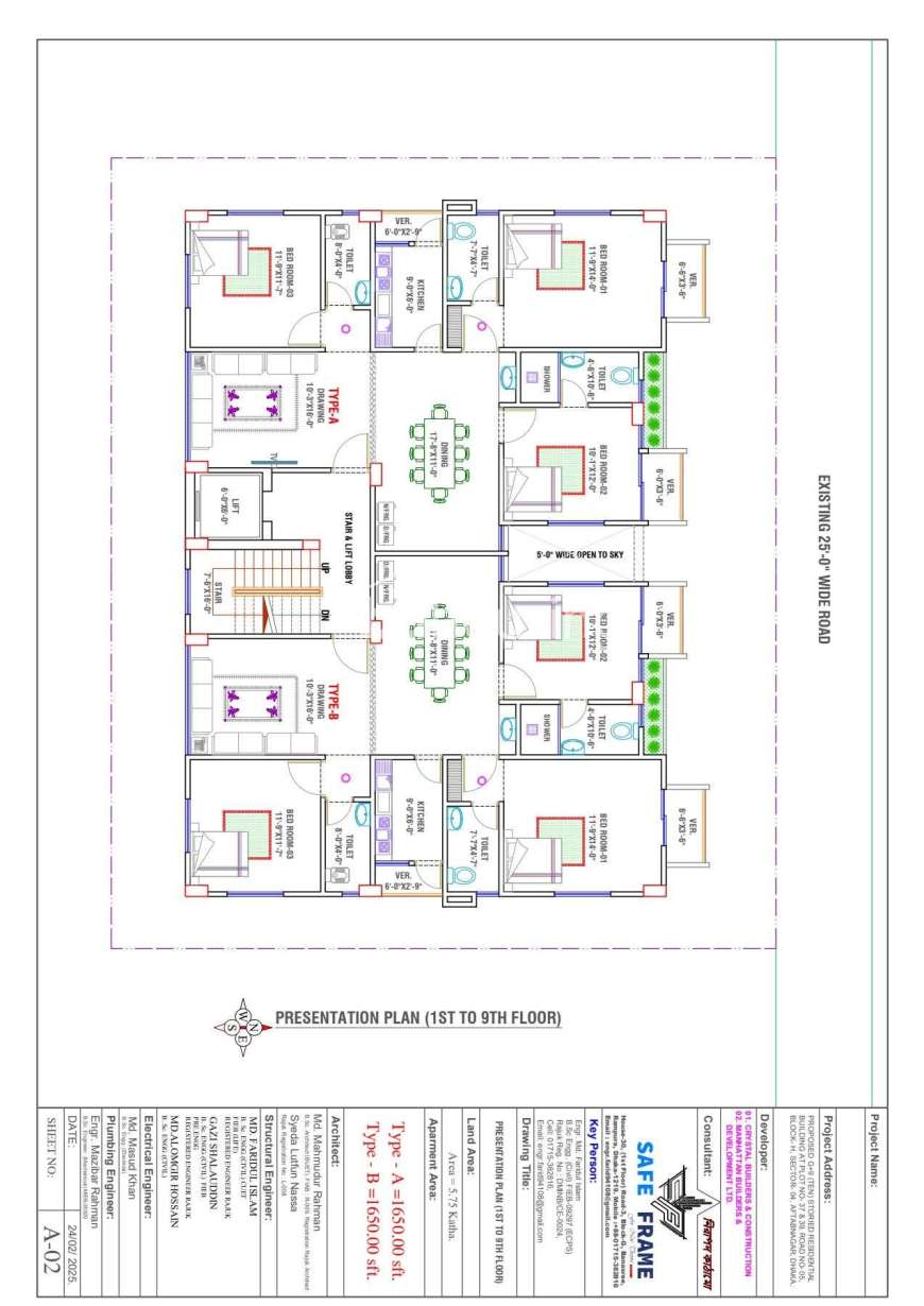 Land Share Apartment Sale at Aftab Nagar, Land Sharing Flat at Aftab Nagar