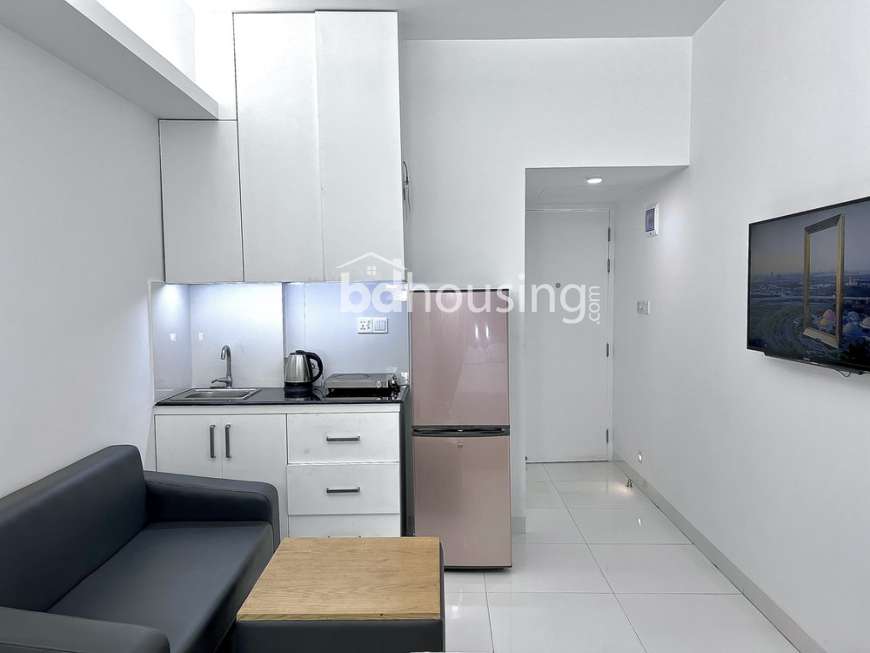  Furnished 1-Bhk Studio Apartment in Bashundhara R/A for Rent, Apartment/Flats at Bashundhara R/A