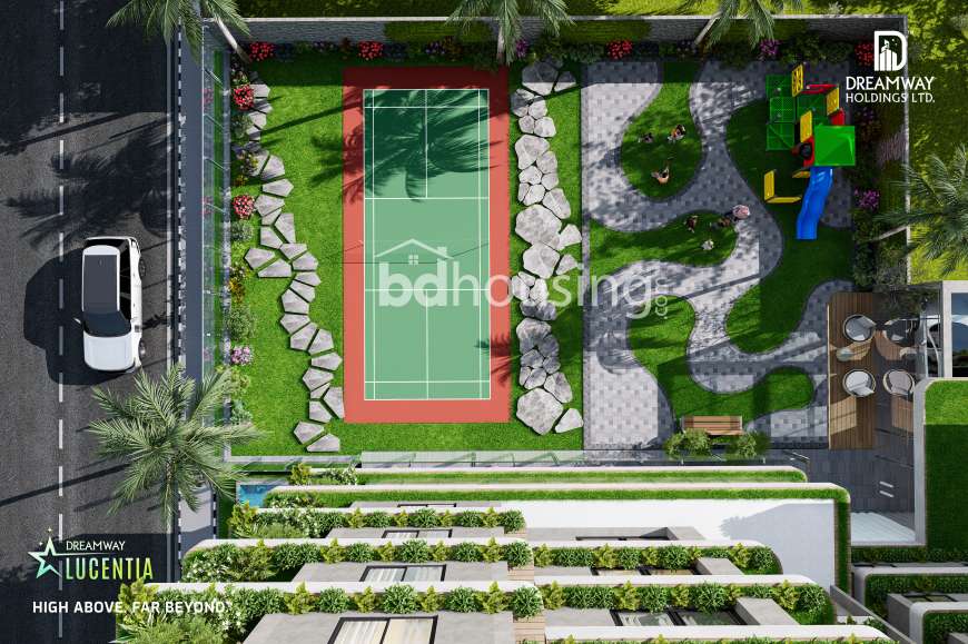 Dreamway Lucentia-Sky Villa (Luxury Duplex), Apartment/Flats at Bashundhara R/A