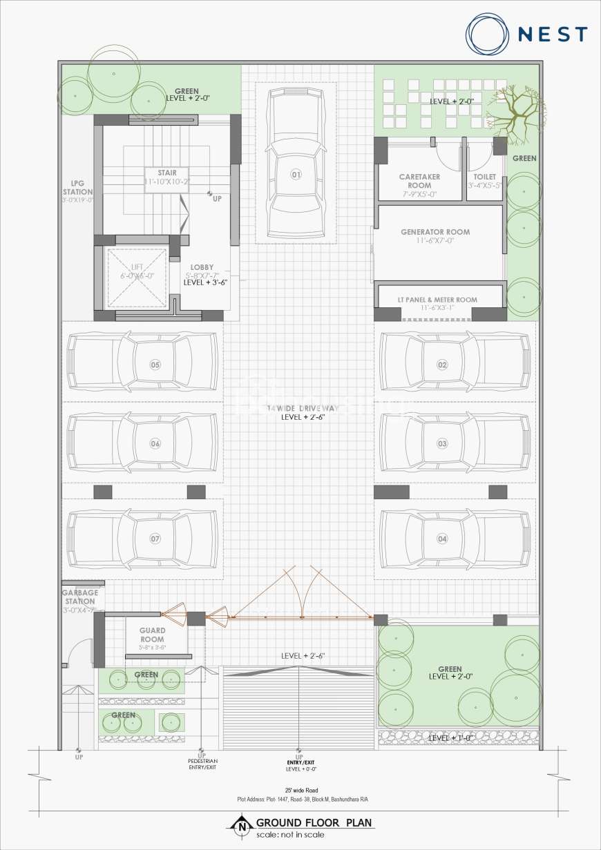 Nest Auric, Apartment/Flats at Bashundhara R/A