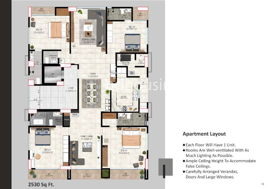 Bismillah villa , Apartment/Flats at Jolshiri Abason
