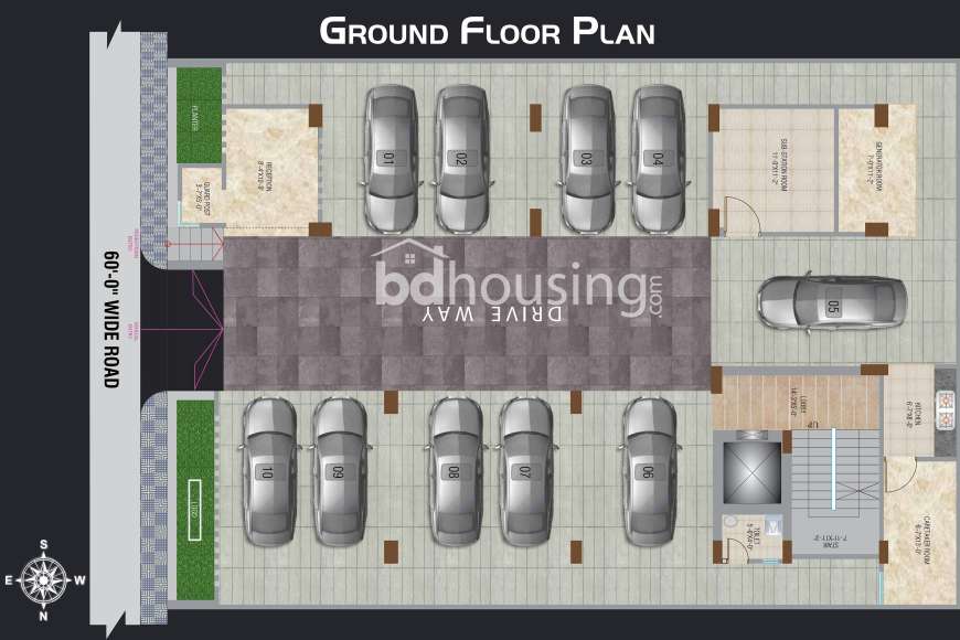 Concrete Begum, Apartment/Flats at Uttara