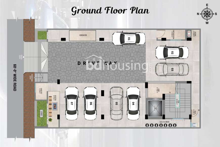 Concrete Mehran’s Medow, Apartment/Flats at Uttara