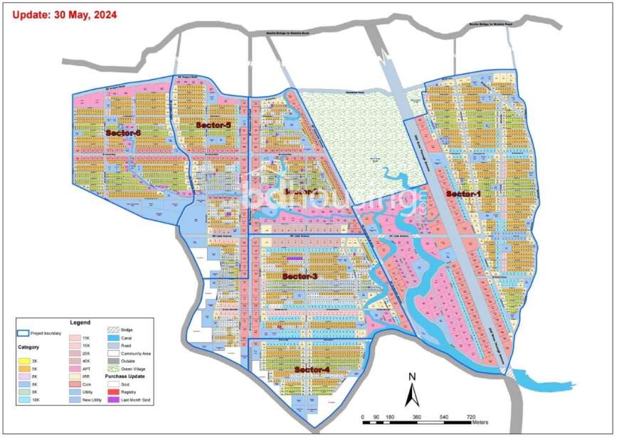 Modhu city , Residential Plot at Mohammadpur