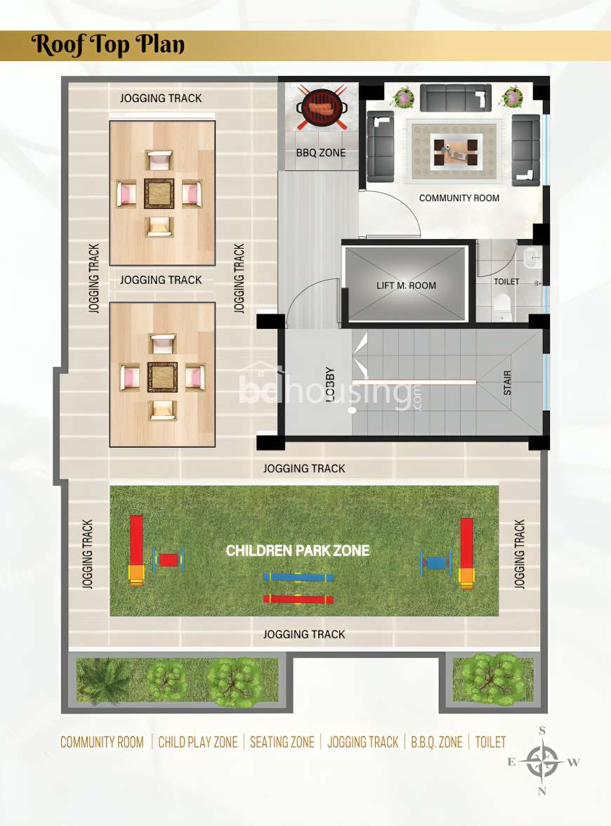 ELEGANT SHOPNO NIBASH , Apartment/Flats at Aftab Nagar