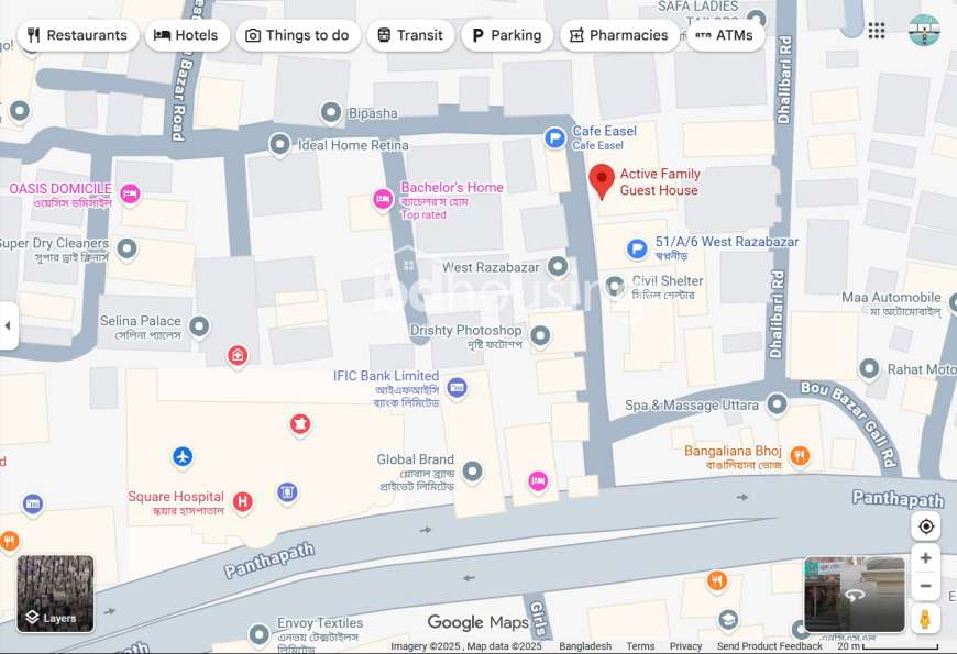 West Razabazar, Panthapath, Dhaka 1215, Independent House at Raja Bazar