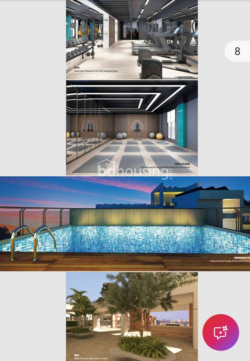 1511 sft apartment in a Wellness Project with lifestyle features, Apartment/Flats at Uttara