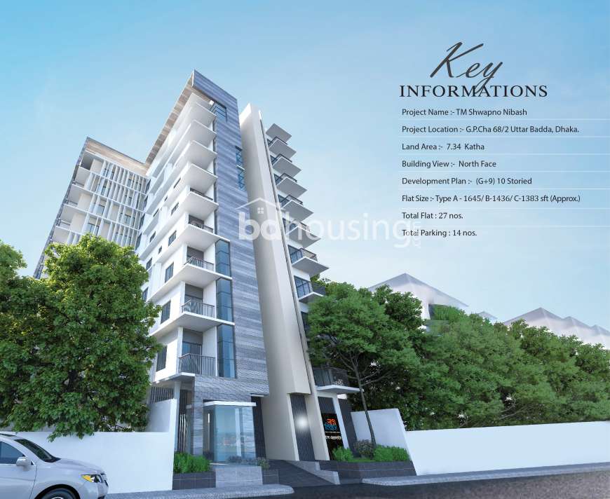 TM Shopno Nibash, Apartment/Flats at Badda