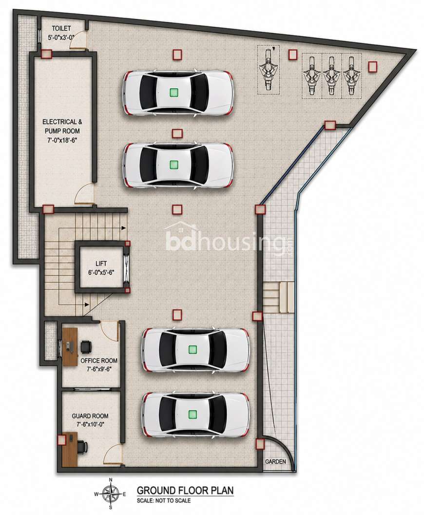 Innovative Solaiman Palace, Apartment/Flats at Lakshmi bazar