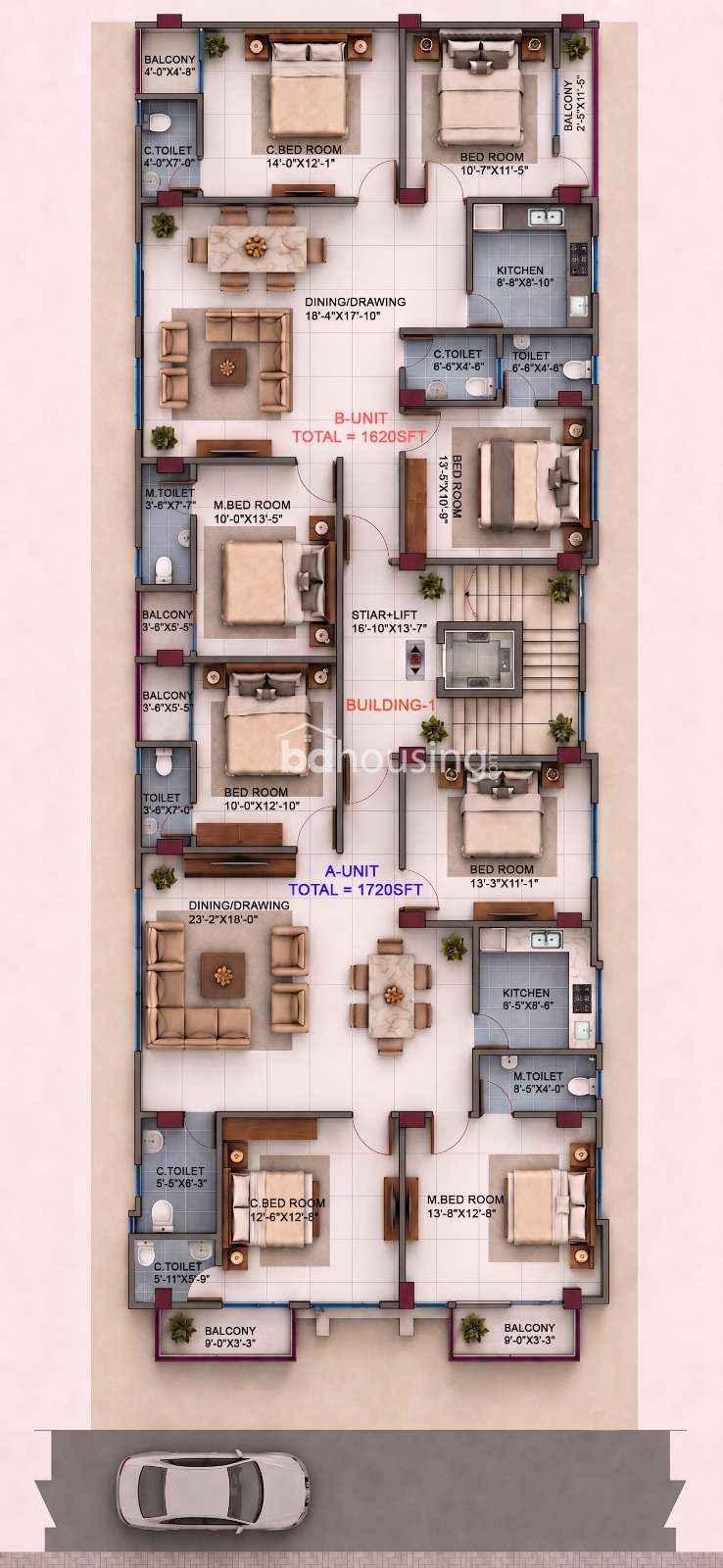 Kazi Villa, Apartment/Flats at Azimpur