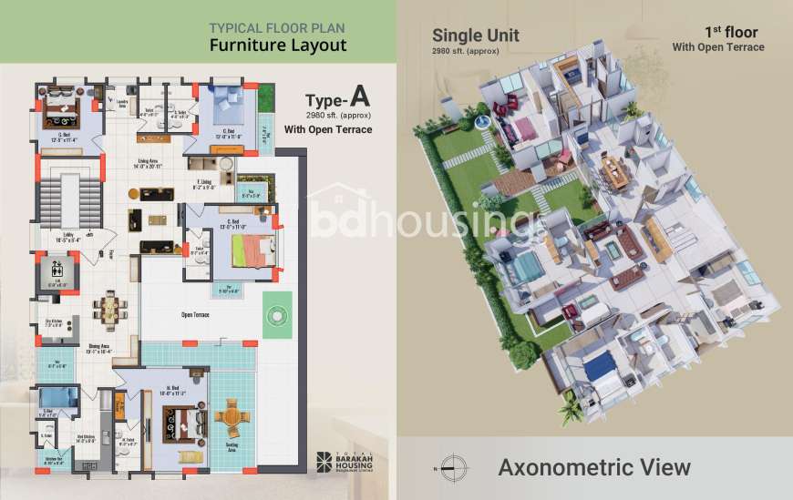 Barakah Jesmin Chhandha, Apartment/Flats at Bashundhara R/A