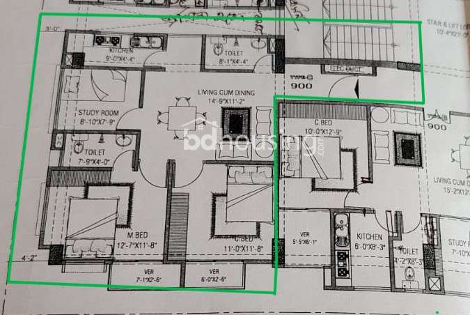 Rose Garden Apartment, Apartment/Flats at Mohammadpur