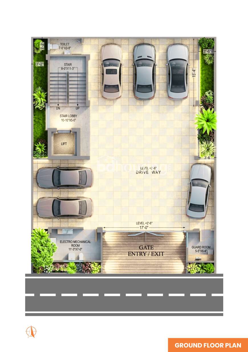Upcoming 1575 sft. South Facing Apartment at Block G, Bashundhara, Apartment/Flats at Bashundhara R/A