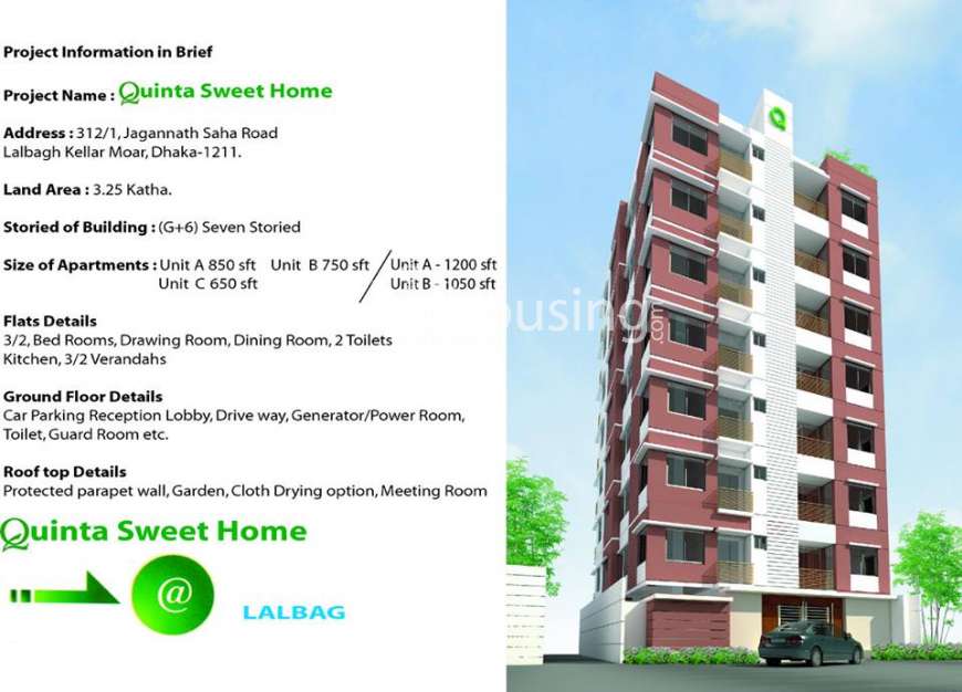 Quinta Sweet Home, Apartment/Flats at Lalbag