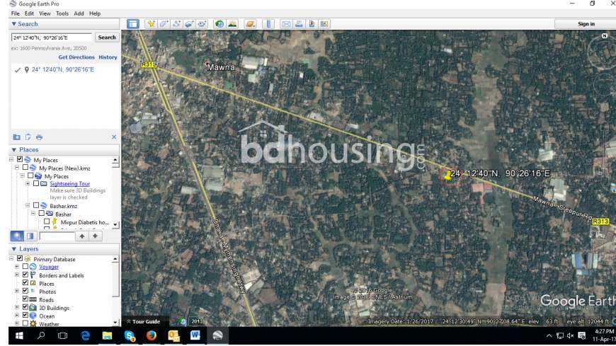 11 katha land at Gazipur sadar, Residential Plot at Gazipur Sadar