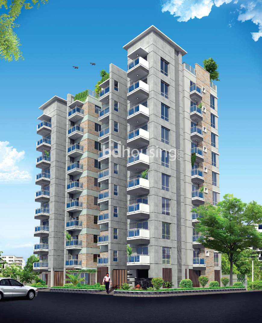 2166sft south east corner Apartment., Apartment/Flats at Bashundhara R/A