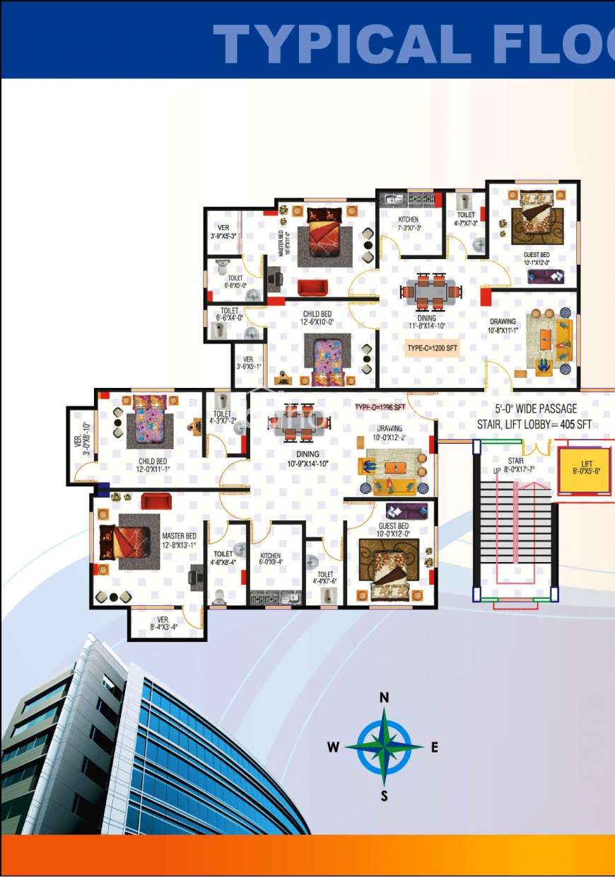 Monjil-Peace, Apartment/Flats at Uttara