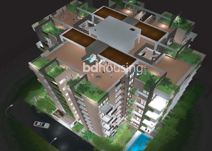 Ready flat sale, Apartment/Flats at Bashundhara R/A