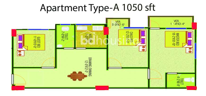 Monjil-Monowara Plaza, Apartment/Flats at Tongi