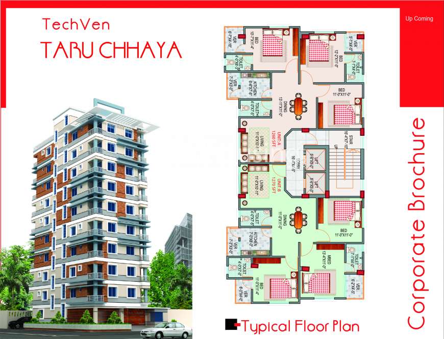 Techven Taru Chhaya, Apartment/Flats at Pallabi