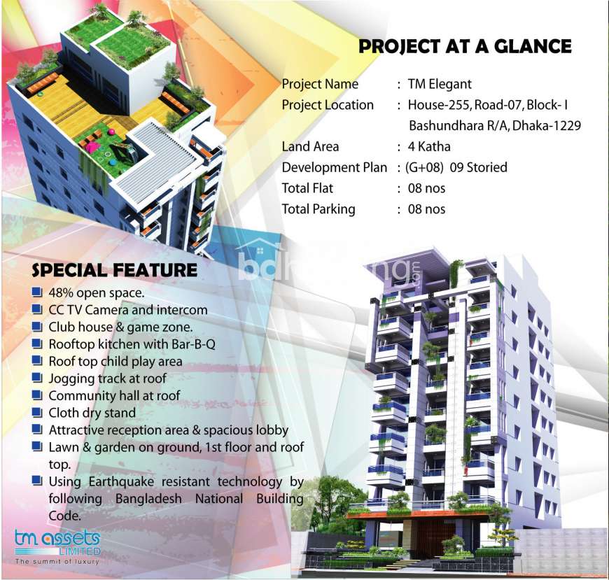 TM Elegant, Apartment/Flats at Bashundhara R/A